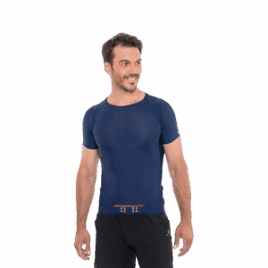 Blue Casual Man T-shirt Free Size