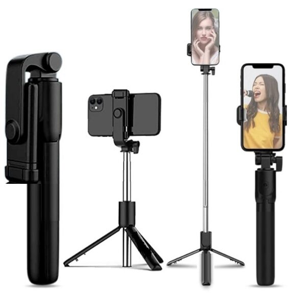 Perche À Selfie Bluetooth Avec Trépied Extensible – Image 2