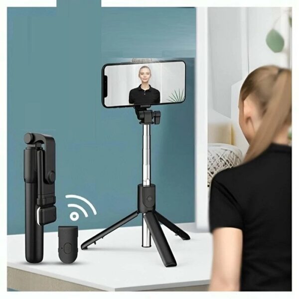 Perche À Selfie Bluetooth Avec Trépied Extensible – Image 3