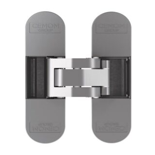 Charnière Encastré 3D ESTETIC 978 Satiné Chrome Cemom