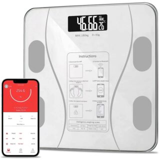 Pèse Personnes Smart Impédance Mètre Bluetooth Blanc