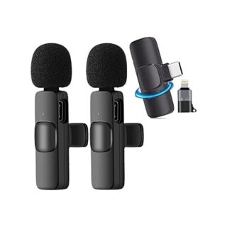"Double Microphone Sans Fil Compatible Avec IPhone & Type-C "