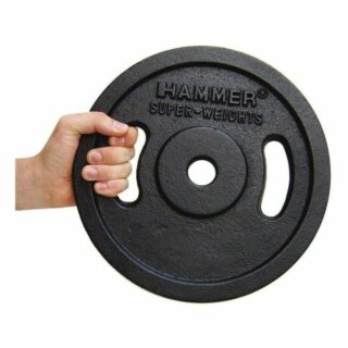 "DISQUE DE MUSCULATION HAMMER 2X 20KG - NOIR "