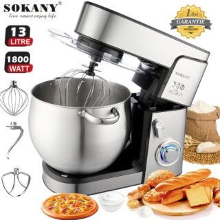 Robot Pétrin 13 Litres Multifonctions Professionnel 1800W