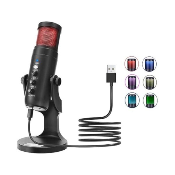 "Microphone À Condensateur USB Jmary MC-PW9 RGB " – Image 2