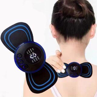 Mini Masseur Électrique EMS Écran LCD 8 Modes & Télécommande