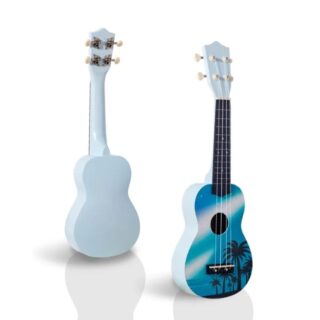 "Instrument Ukulélé Couleur Bleu "
