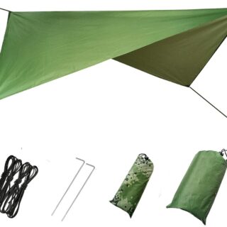 "Hamac De Camping Avec Filet Anti-Insectes Et Bâche Imperméable "