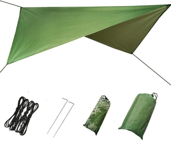 "Hamac De Camping Avec Filet Anti-Insectes Et Bâche Imperméable "