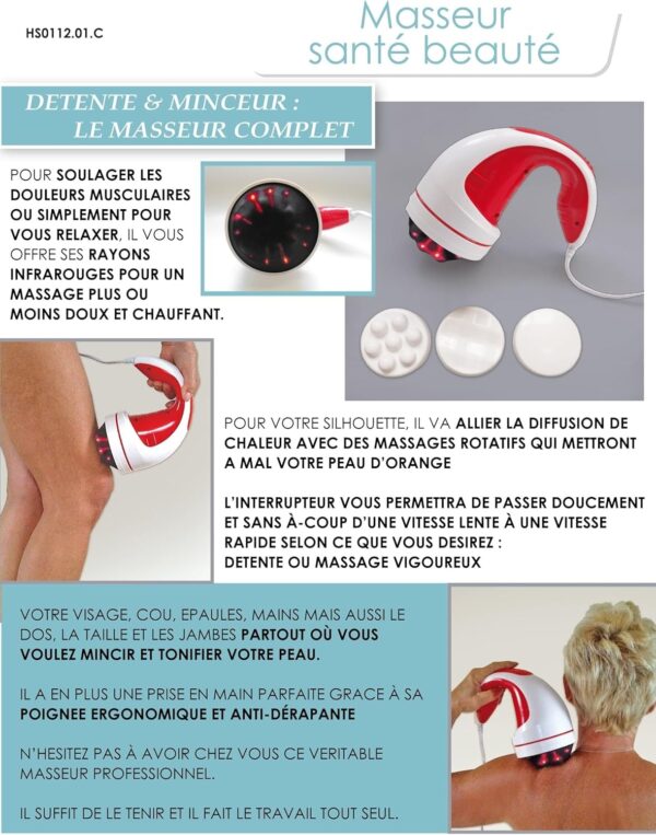 Masseur Électrique À Infrarouge 4 En 1 Pour Le Corps – Image 3