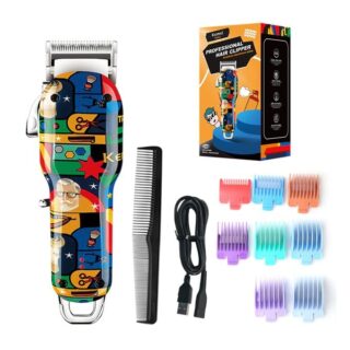 "Tondeuse À Cheveux Professionnelle Rechargeable Sans Fil Kemei Max "