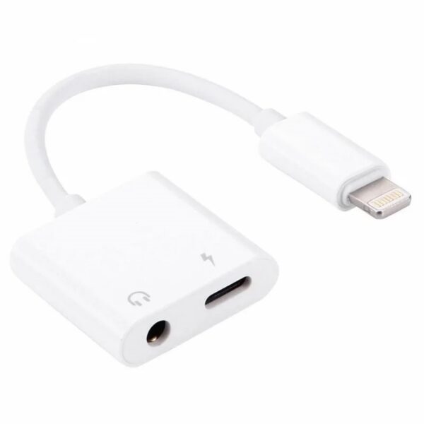 "Adaptateur Lightning 2en1 MH-030 Jack 3.5mm & Câble Aux "