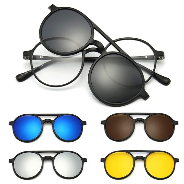 "Lunettes De Soleil Polarisées & Clip Magnétique 6 En 1 2306A " – Image 2