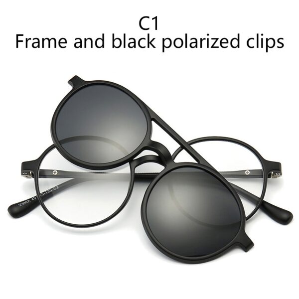"Lunettes De Soleil Polarisées & Clip Magnétique 6 En 1 2306A " – Image 5
