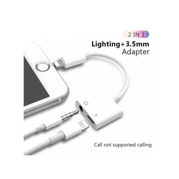 "Adaptateur Lightning 2en1 MH-030 Jack 3.5mm & Câble Aux " – Image 5