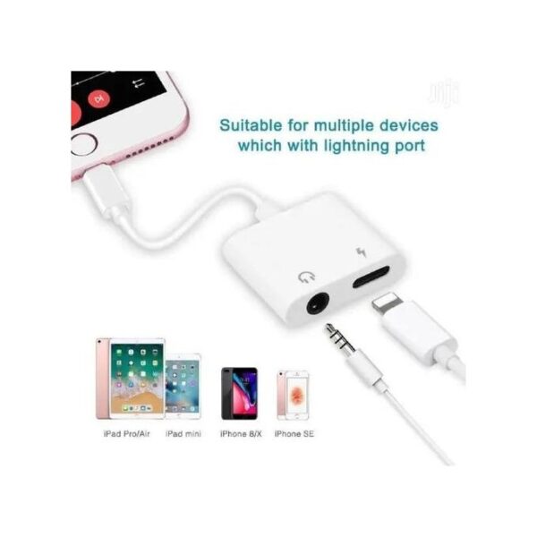 "Adaptateur Lightning 2en1 MH-030 Jack 3.5mm & Câble Aux " – Image 6