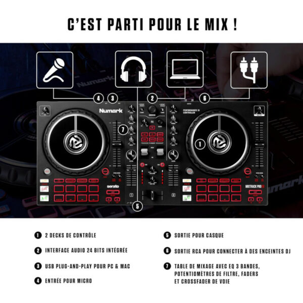 "CONTRÔLEUR DJ MIXTRACK PRO FX " – Image 4