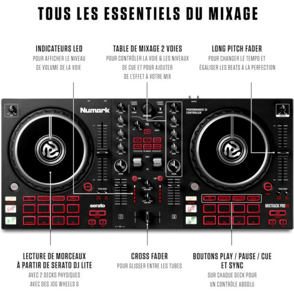 "CONTRÔLEUR DJ MIXTRACK PRO FX " – Image 5