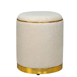 "Pouf Alliance Bouclé 43 X 36 Cm "