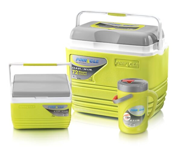 "PINNACLE Pack De 3 Glacières Isolées Portables Sans BPA - 32 L / 4.5 L / 2 L "