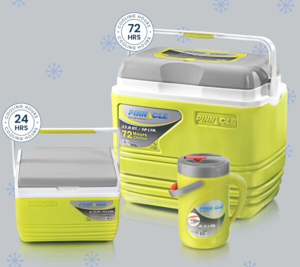 "PINNACLE Pack De 3 Glacières Isolées Portables Sans BPA - 32 L / 4.5 L / 2 L " – Image 3