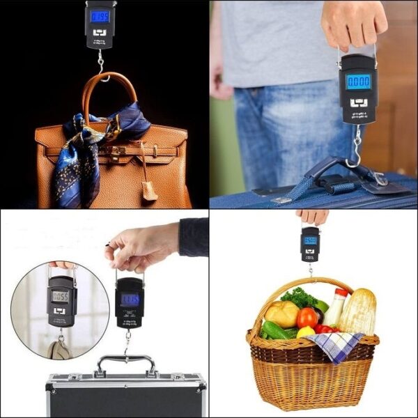 "Balance Electronique De Bagages Et Voyage Rétro Eclairage Et Crochet " – Image 3