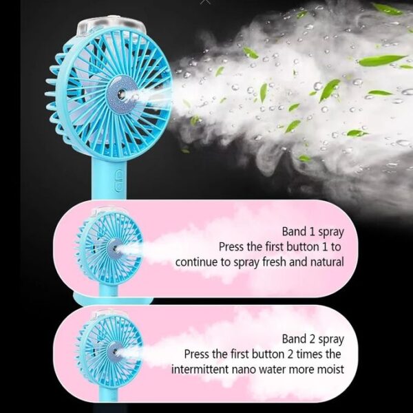 Ventilateur Portable Rechargeable Avec Vapeur D'eau – Image 4