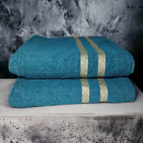"Lot De 2 Serviettes De Bain Eponge 70X45cm " – Image 5