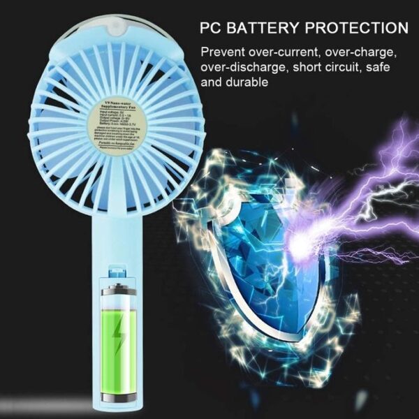 Ventilateur Portable Rechargeable Avec Vapeur D'eau – Image 6