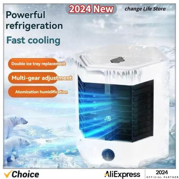 Mini Climatiseur Polyvalent Ventilateur-Purificateur D'air Mobile-Humidificateur De Refroidissement ARCTIC AIR Ultra-Pro – Image 2