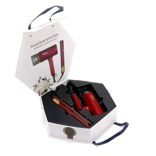 Coffret Sèche Cheveux & Lisseur Florence Rouge – Image 5