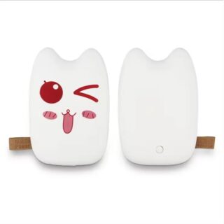 "Power Bank Forme Chat Blanc Double Sortie 4500 MAh "