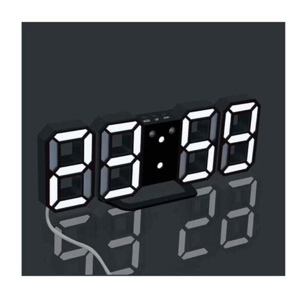 "Horloge Digital LED 3D Affichage Heures Alarme Température " – Image 2
