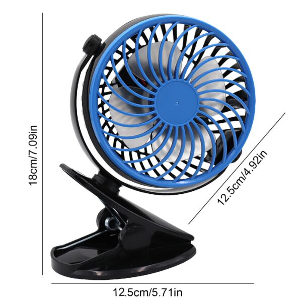 GO FUN Ventilateur Sans Fils Portable Rotatif Et Rechargeable – Image 2