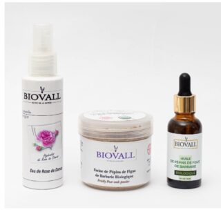 Huile De Figue De Barbarie 30ml & Gommage Exfoliant 80g & Hydrolat De Rose 100ml