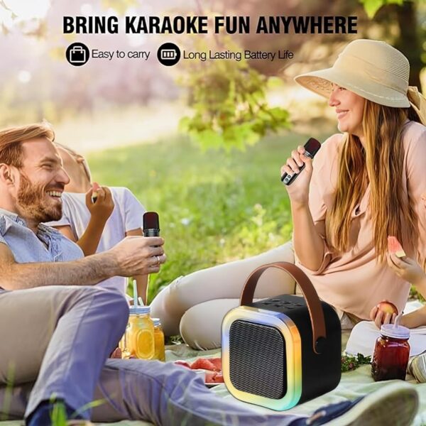 Haut Parleur Bluetooth K12 Avec 2 Micro Karaoké Sans Fil – Image 3