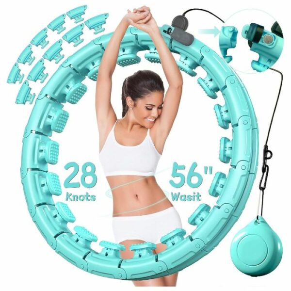 "CERCEAU DE FITNESS AVEC PETITS NŒUDS RÉGLABLE - BLEU "