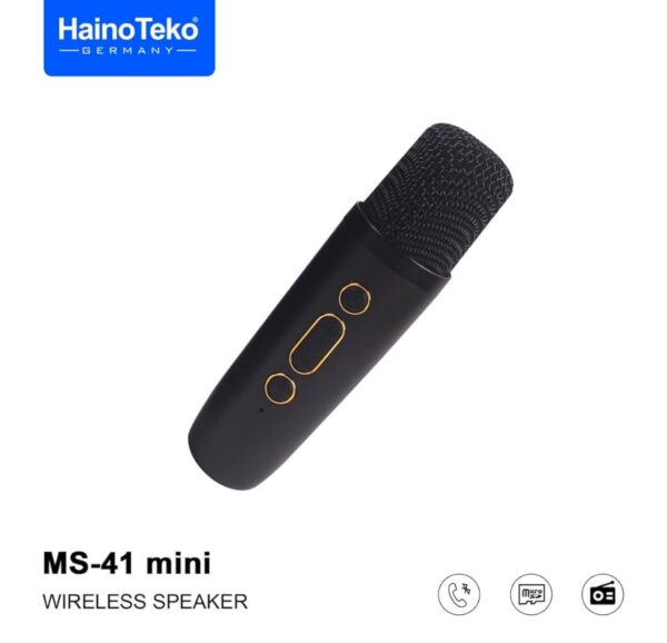 "Haino Teko Mini Enceinte Bluetooth Avec Micro LED Noir " – Image 5
