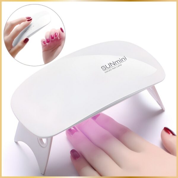 Sèche Ongles Portable-Mini Lampe UV LED – Manucure Rapide À Domicile