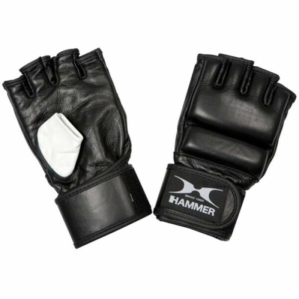 "GANTS DE BOXE POUR SAC DE FRAPPE HAMMER EN CUIR 95412 L/XL - NOIR "