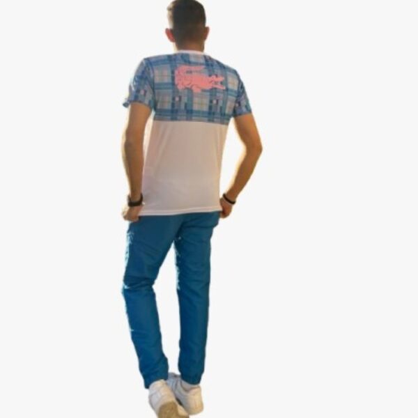 "Ensemble Pull & Pantalon Bleu Avec Logo Rose " – Image 2