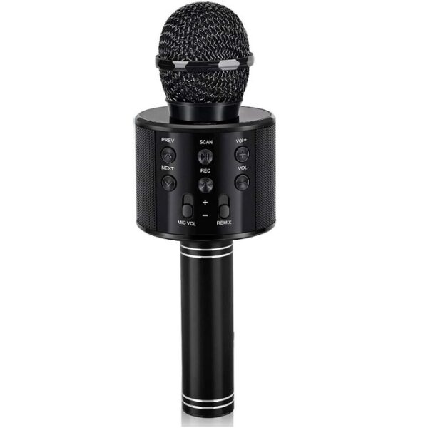 Microphone Karaoké - Micro Sd - Bluetooth Doré – Image 3