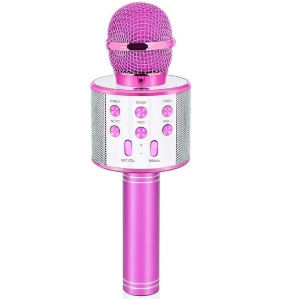 Microphone Karaoké - Micro Sd - Bluetooth Doré – Image 6